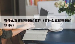 有什么真正能赚钱的软件（有什么真能赚钱的软件?）