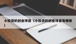 小投资的创业项目（小投资的创业项目有哪些）