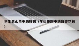 学生怎么用电脑赚钱（学生无聊电脑赚零花钱）