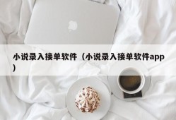 小说录入接单软件（小说录入接单软件app）