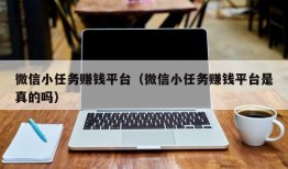 微信小任务赚钱平台（微信小任务赚钱平台是真的吗）