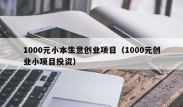 1000元小本生意创业项目（1000元创业小项目投资）