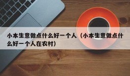 小本生意做点什么好一个人（小本生意做点什么好一个人在农村）