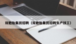 双胞胎集团招聘（双胞胎集团招聘生产技工）