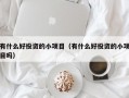 有什么好投资的小项目（有什么好投资的小项目吗）