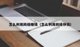 怎么利用网络赚钱（怎么利用网络挣钱）