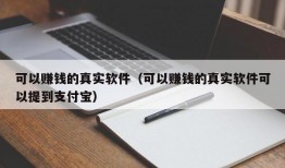 可以赚钱的真实软件（可以赚钱的真实软件可以提到支付宝）