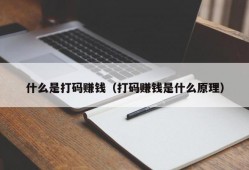 什么是打码赚钱（打码赚钱是什么原理）