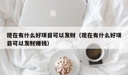 现在有什么好项目可以发财（现在有什么好项目可以发财赚钱）