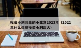 投资小利润高的小生意2023年（2021年什么生意投资小利润大）